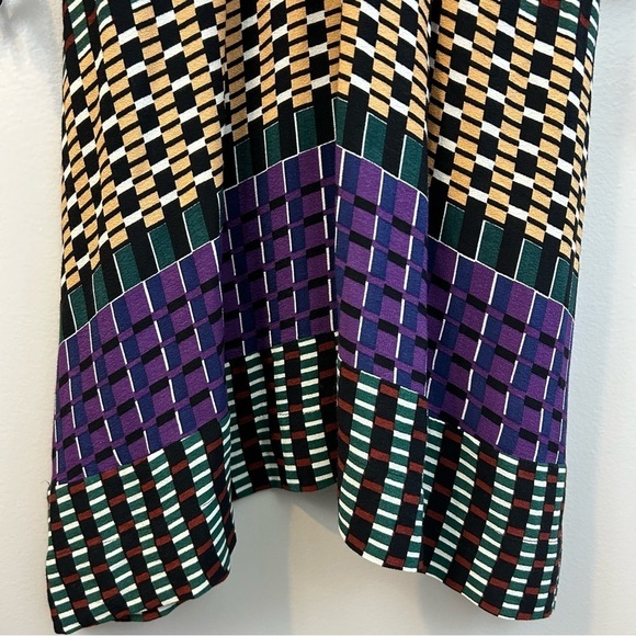 Anthropologie Maeve Gianna Long Sleeve Tunic Mixed Print Multicolor Dress Size 2 - Picture 11 of 14